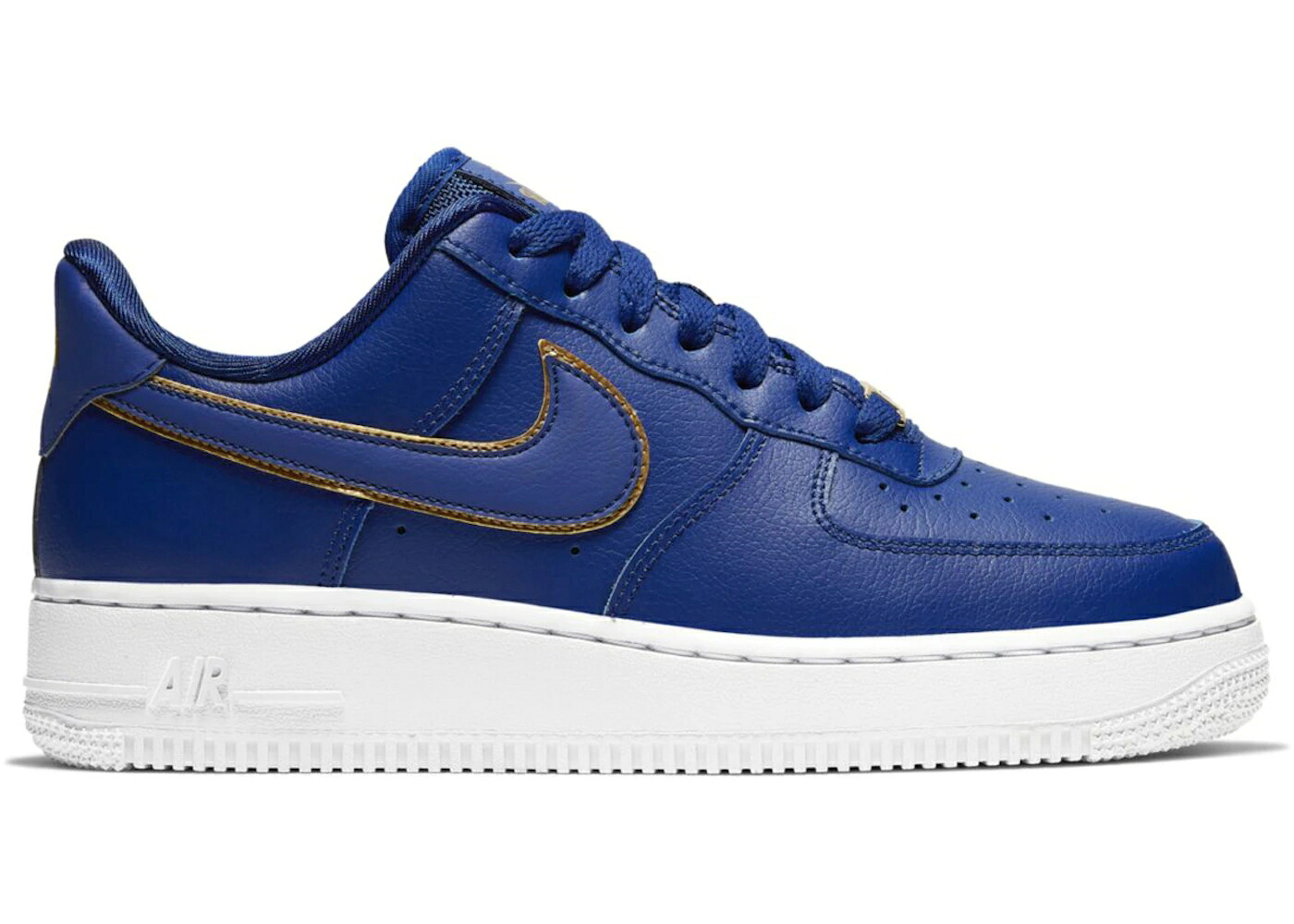 ナイキ 青味 青み ゴールド スウッシュ スウォッシュ 空軍 WOMEN\u0027S スニーカー レディース NIKE AIR FORCE 1 LOW BLUE GOLD SWOOSH (WOMEN\u0027S) / BLUE BLUE GOLD