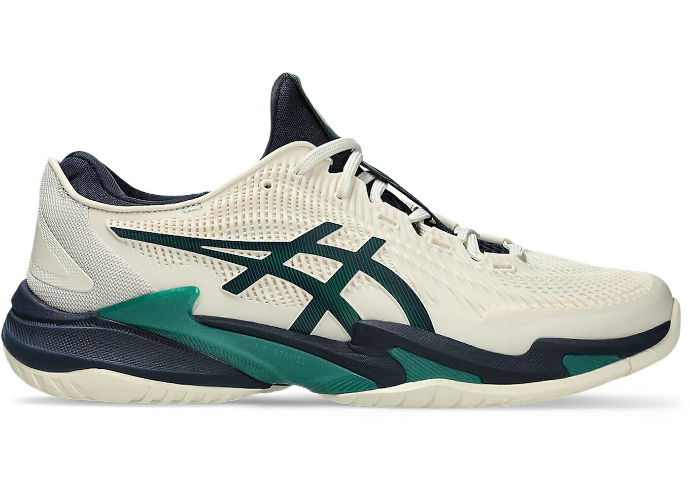 アシックス コート クリーム 緑 グリーン スニーカー メンズ ASICS COURT FF 3 CREAM JASPER GREEN / CREAM JASPER GREEN