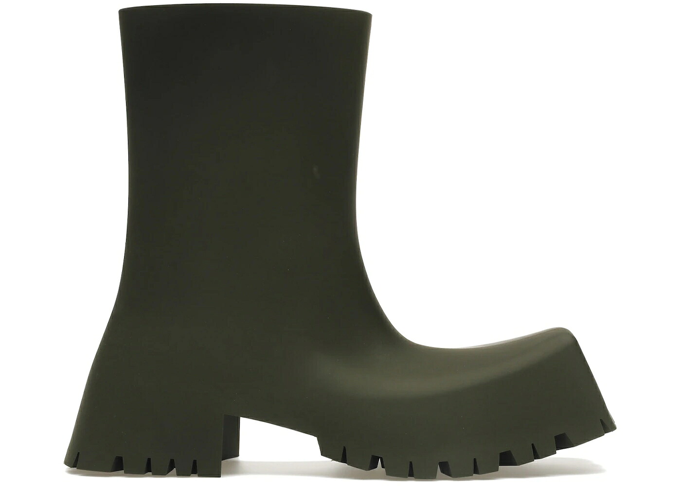 バレンシアガ 思われ人 ブーツ 緑 緑であること スニーカー メンズ BALENCIAGA TROOPER RUBBER BOOT DARK GREEN / DARK GREEN