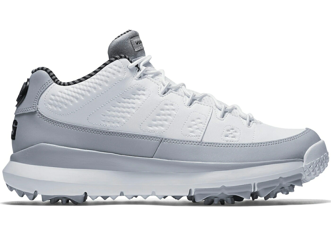 ナイキ ジョーダン ゴルフ 灰色 グレー 白色 ホワイト 黒色 ブラック スニーカー メンズ JORDAN 9 RETRO GOLF CLEAT WOLF GREY / WHITE BLACK WOLF GREY