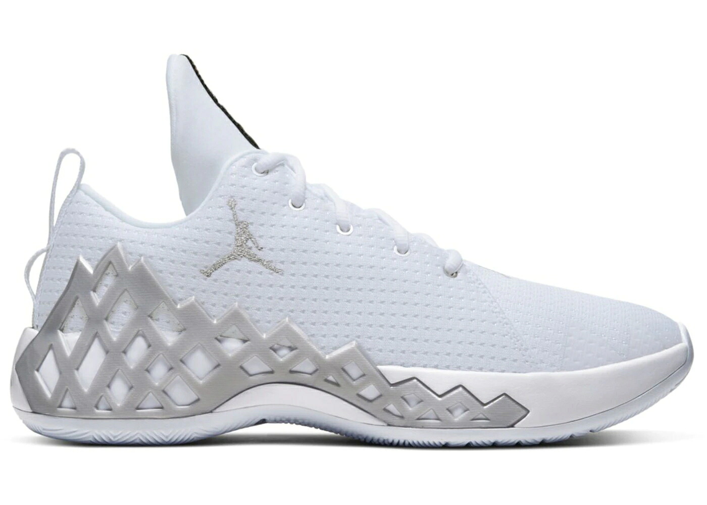 ナイキ ジョーダン ジャンプマン ダイヤモンド 白色 ホワイト 銀色 シルバー スニーカー メンズ JORDAN JUMPMAN DIAMOND LOW PF WHITE SILVER / WHITE METALLIC SILVER