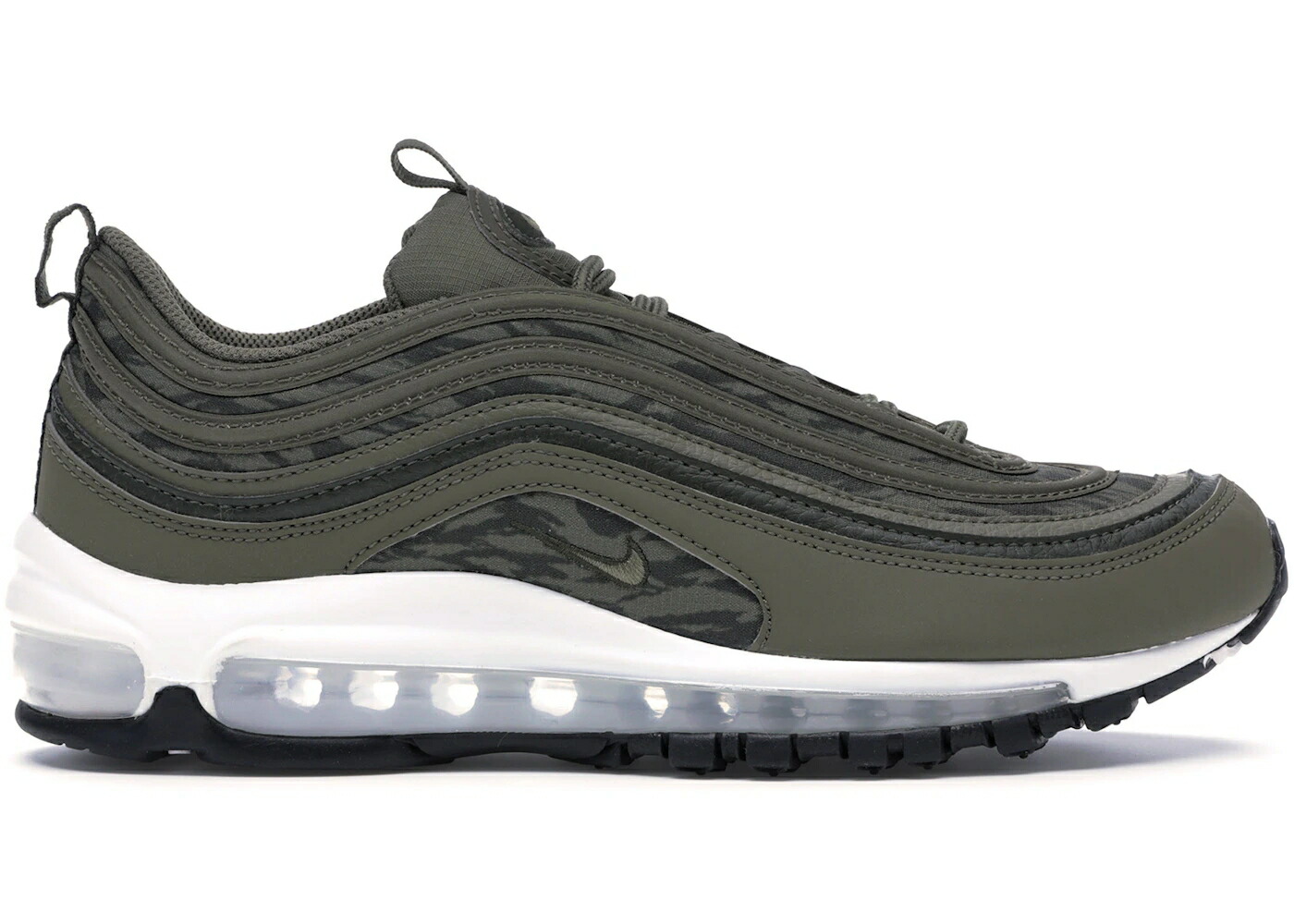 ナイキ マックス カモ柄 オリーブ 黒色 ブラック エアマックス スニーカー メンズ NIKE AIR MAX 97 TIGER CAMO OLIVE / MEDIUM OLIVE SEQUOIA BLACK