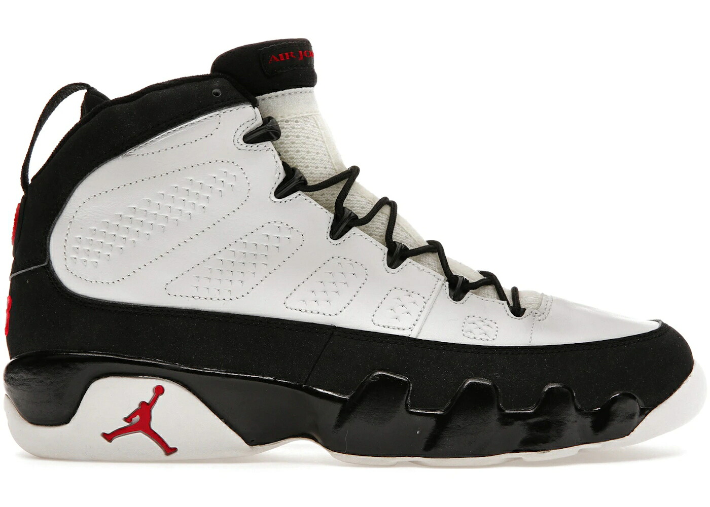 ナイキ ジョーダン 白色 ホワイト 黒色 ブラック 赤 レッド スニーカー メンズ JORDAN 9 RETRO WHITE BLACK RED (2002) / WHITE BLACK TRUE RED