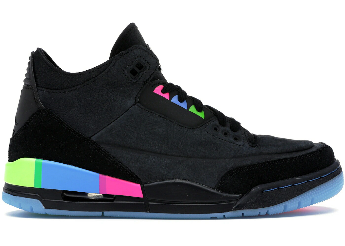 ナイキ ジョーダン 黒色 ブラック 緑 グリーン ジュニア キッズ JORDAN 3 RETRO QUAI 54 (2018) (GS) / BLACK BLACK ELECTRIC GREEN ベビー マタニティ スニーカー