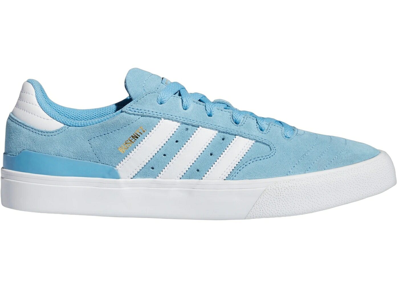 アディダス 天の原 青味 青色 白いこと 白いこと ゴールド スニーカー メンズ ADIDAS BUSENITZ VULC II SKY BLUE CLOUD WHITE GOLD METALLIC / SKY BLUE CLOUD WHITE GOLD