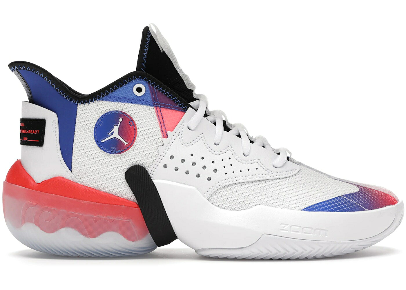 ナイキ ジョーダン リアクト 白いこと 白いこと 黒いこと 黒いこと スニーカー メンズ JORDAN REACT ELEVATION WHITE HYPER ROYAL / WHITE BLACK HYPER ROYAL INFRARED