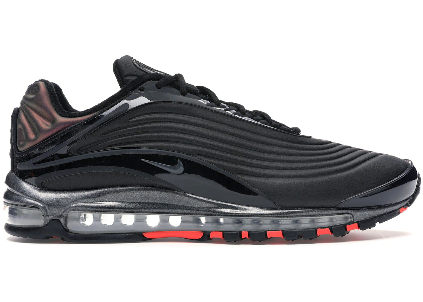 ナイキ マックス 晴れ晴れしい 黒いこと 黒いこと クリムゾン エア湖マックス スニーカー メンズ NIKE AIR MAX DELUXE BLACK CRIMSON / BLACK ANTHRACITE BRIGHT CRIMSON
