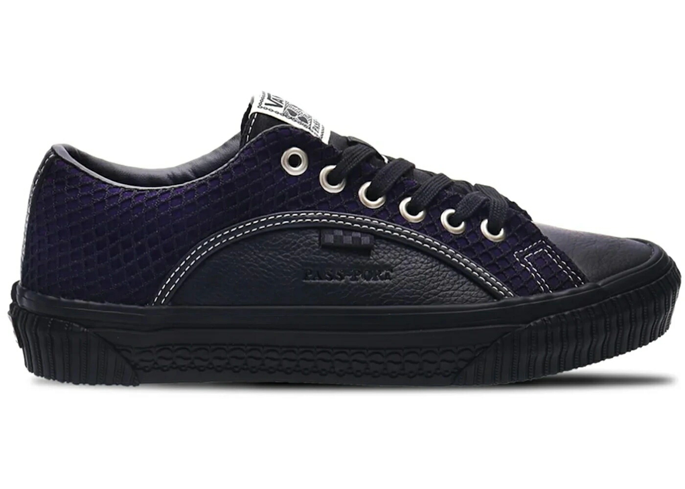 ヴァンズ バンズ スケート 黒色 ブラック 紫 パープル PASS~PORT スニーカー メンズ VANS SKATE LAMPIN BLACK PURPLE / BLACK PURPLE