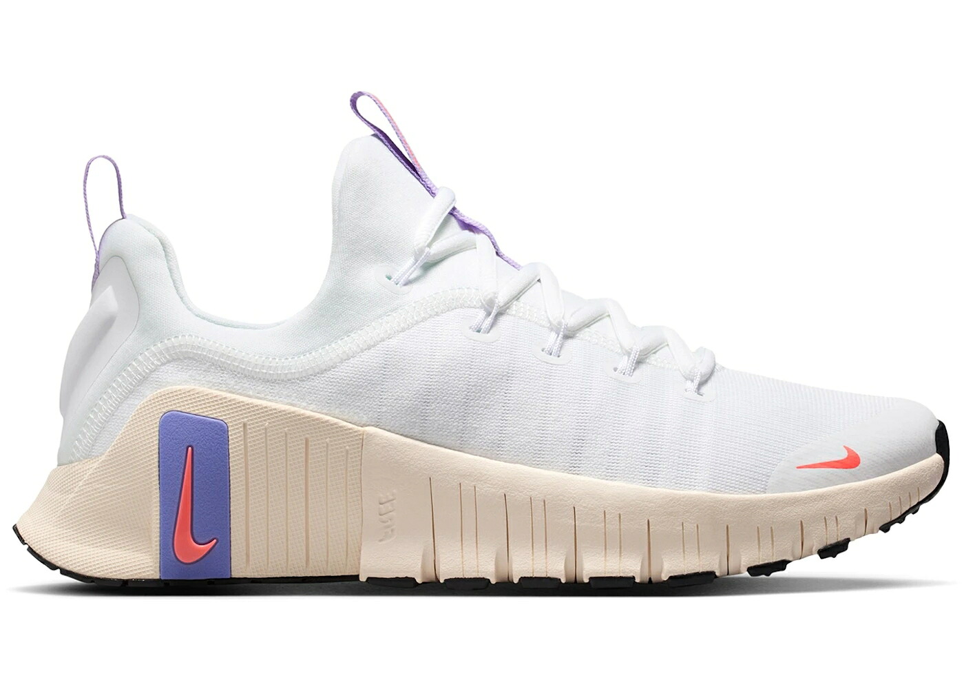 ナイキ 無償性 白いこと 白いこと 紫 相撲取り草 WOMEN\u0027S スニーカー レディース NIKE FREE METCON 6 WHITE VIOLET MIST CHALK LAVA (WOMEN\u0027S) / WHITE VIOLET MIST CHALK HOT LAVA