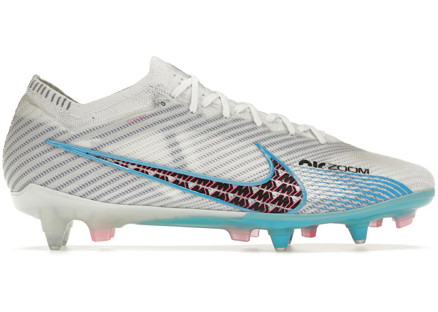 ナイキ ズーム エリート ブラスト 青色 ブルー 白色 ホワイト ピンク 藍色 インディゴ スニーカー メンズ NIKE ZOOM MERCURIAL VAPOR 15 ELITE SG-PRO ANTI-CLOG TRACTION BLAST PACK BALTIC BLUE / WHITE PINK BLAST INDIGO