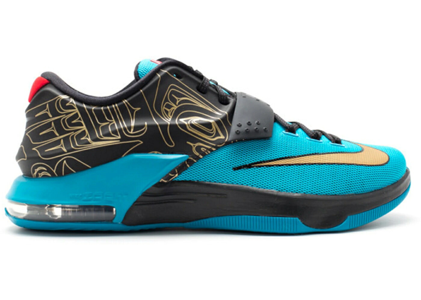 ナイキ ゴールド スニーカー メンズ NIKE KD 7 N7 / DARK TURQOIUSE METALLIC GOLD
