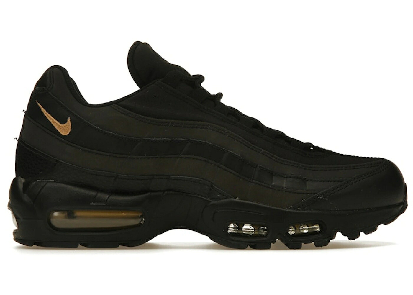 ナイキ マックス 黒色 ブラック ゴールド エアマックス スニーカー メンズ NIKE AIR MAX 95 HIDDEN REFLECTIVE / BLACK METALLIC GOLD