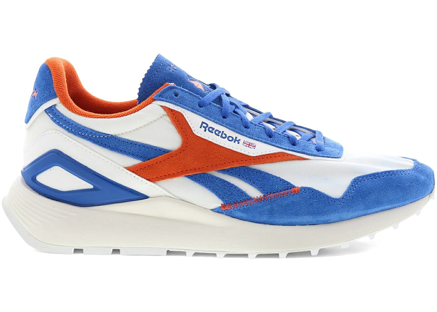 リーボック クラシック レザー レガシー 青色 ブルー 橙 オレンジ スニーカー メンズ REEBOK CLASSIC LEATHER LEGACY AZ REC-CENTER BLUE ORANGE / CHALK VECTOR BLUE SMASH ORANGE