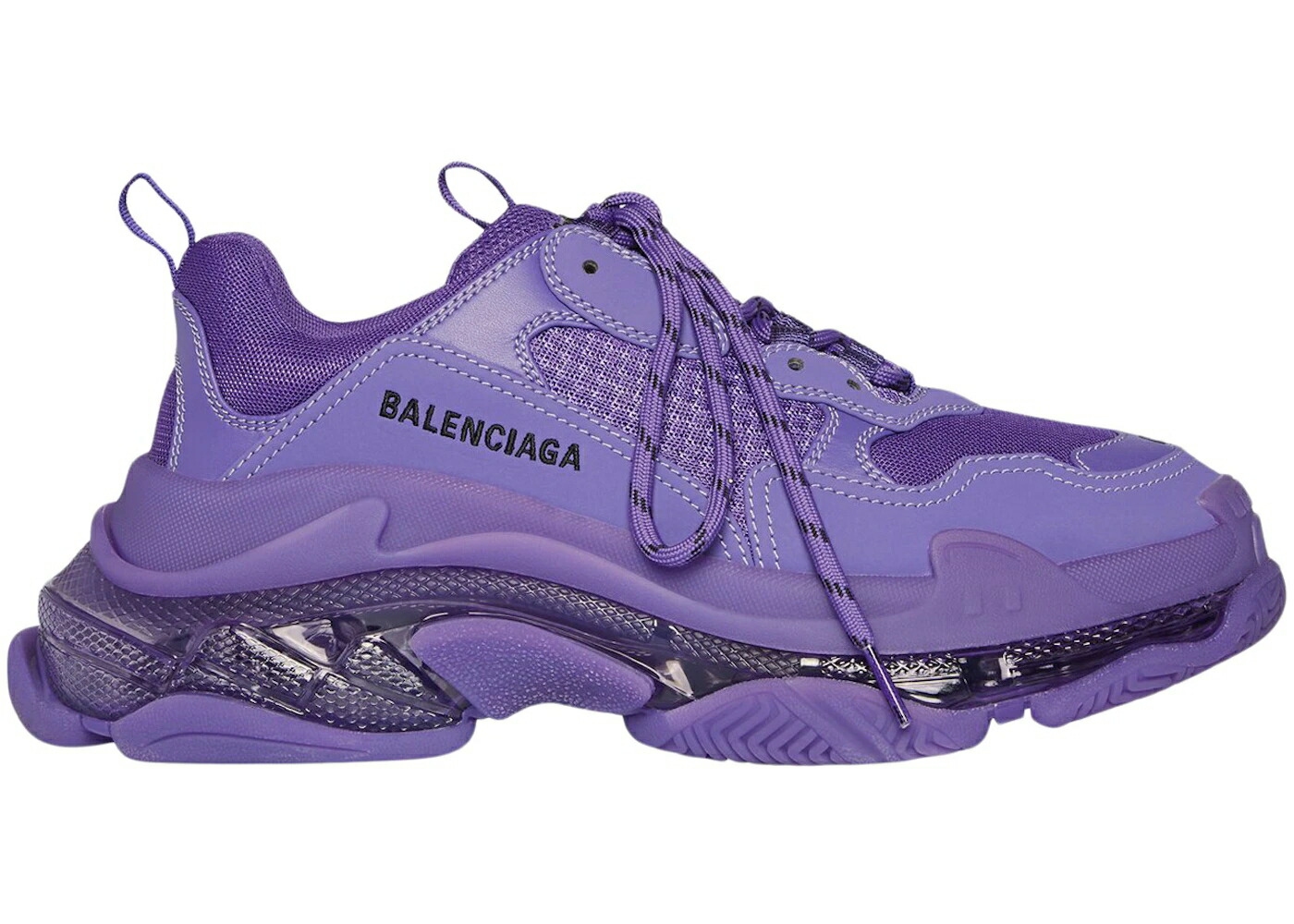 バレンシアガ ディープ 紫 パープル WOMEN スニーカー レディース BALENCIAGA TRIPLE S CLEAR SOLE DEEP PURPLE (WOMEN) /