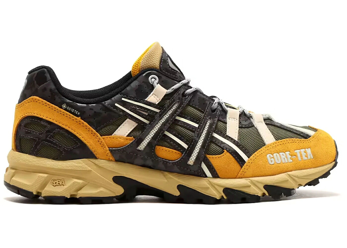 アシックス ゴアテックス オリーブ 黄味がかった 黄色 橙 オレンジ色 スニーカー メンズ ASICS GEL-SONOMA 15-50 GORE-TEX OLIVE CANVAS YELLOW ORANGE / OLIVE CANVAS YELLOW ORANGE