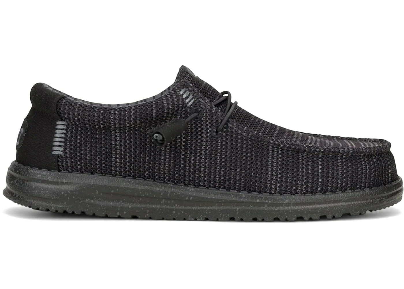 ヘイデュード 黒色 ブラック スニーカー メンズ HEY DUDE HEY DUDE WALLY STRETCH SOX BLACK / BLACK BLACK