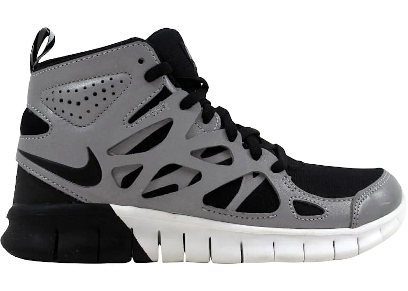 ナイキ フリー ラン プレミアム 黒色 ブラック 銀色 シルバー WOMEN'S スニーカー レディース NIKE FREE RUN 2 SNEAKERBOOT PREMIUM BLACK/BLACK-METALLIC SILVER-WHITE (WOMEN'S) / BLACK BLACK METALLIC SILVER|スニケス