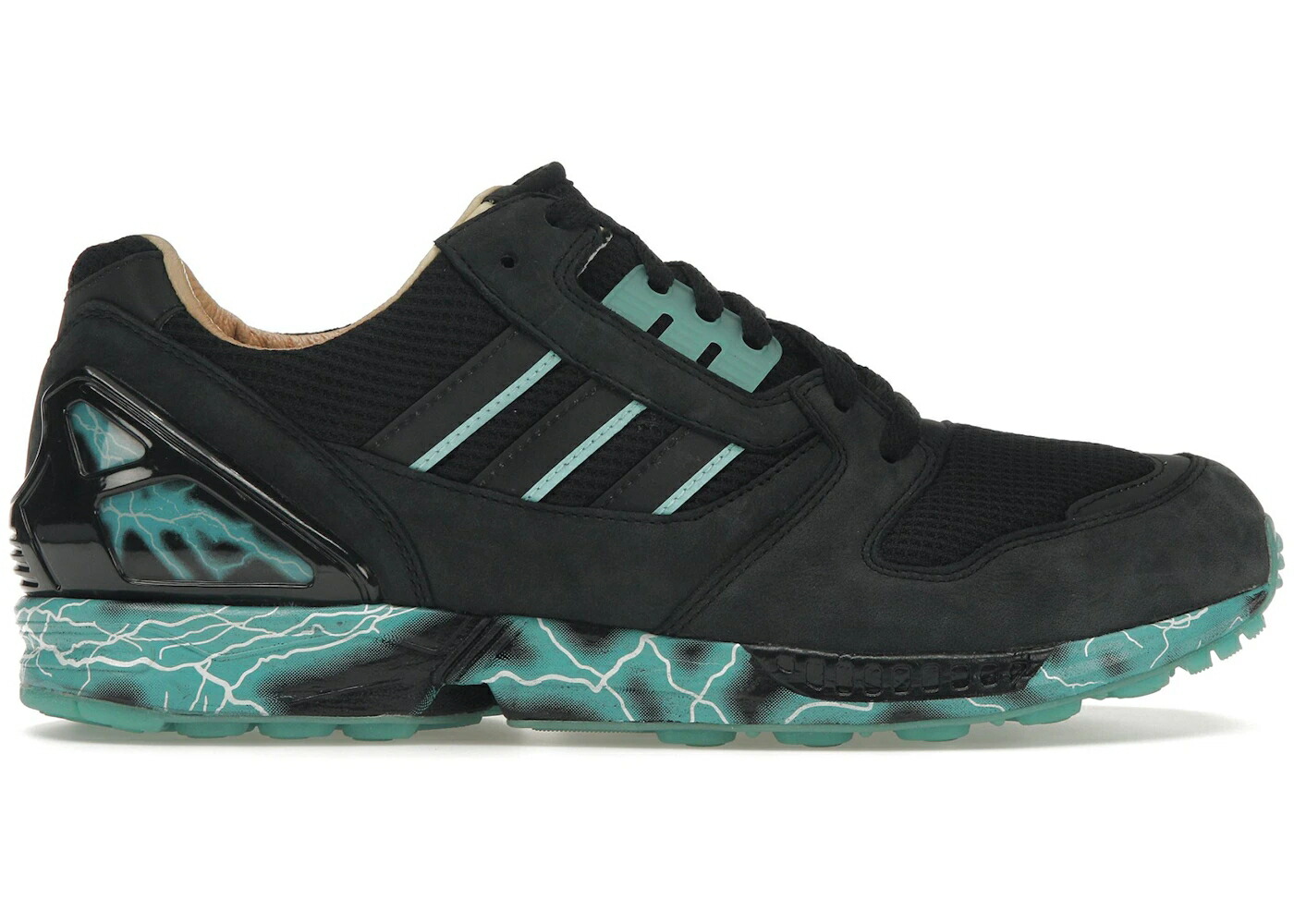 アディダス 黒色 ブラック スターウォーズ スニーカー メンズ ADIDAS ZX 8000 STAR WARS EMPEROR / BLACK TEAL