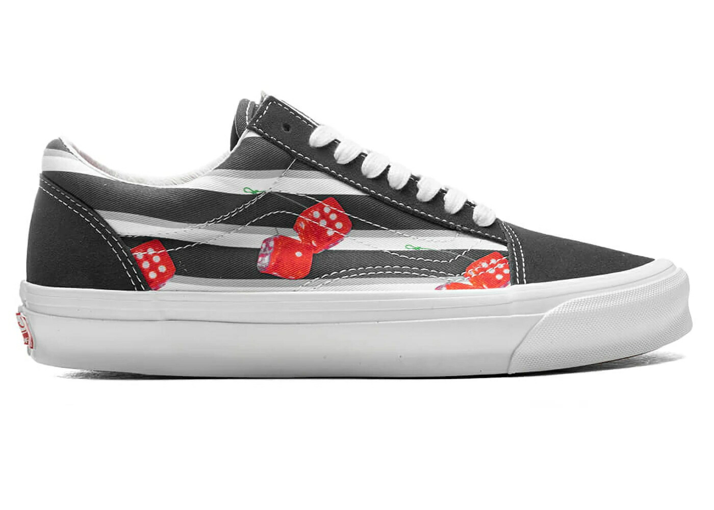 ヴァンズ バンズ 黒色 ブラック オールドスクール スニーカー メンズ VANS OG OLD SKOOL LX SNAKE EYES BLACK /