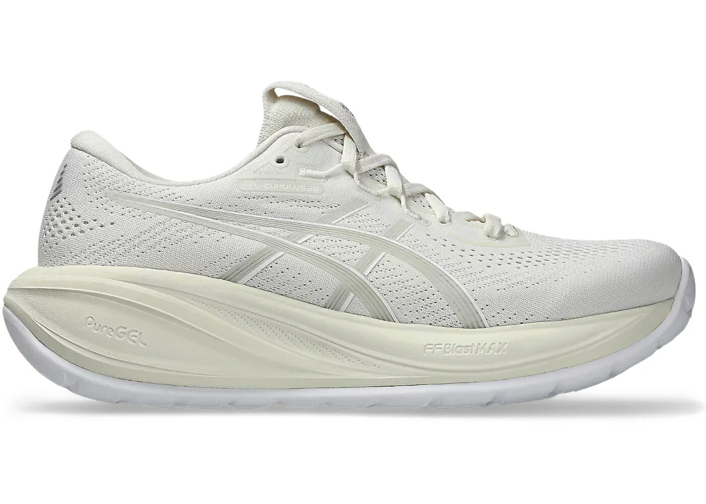 アシックス 皮膚軟化剤 薄墨色 薄墨色 WOMEN\u0027S スニーカー レディース ASICS GEL-CUMULUS 28 CREAM GLACIER GREY (WOMEN\u0027S) / CREAM GLACIER GREY