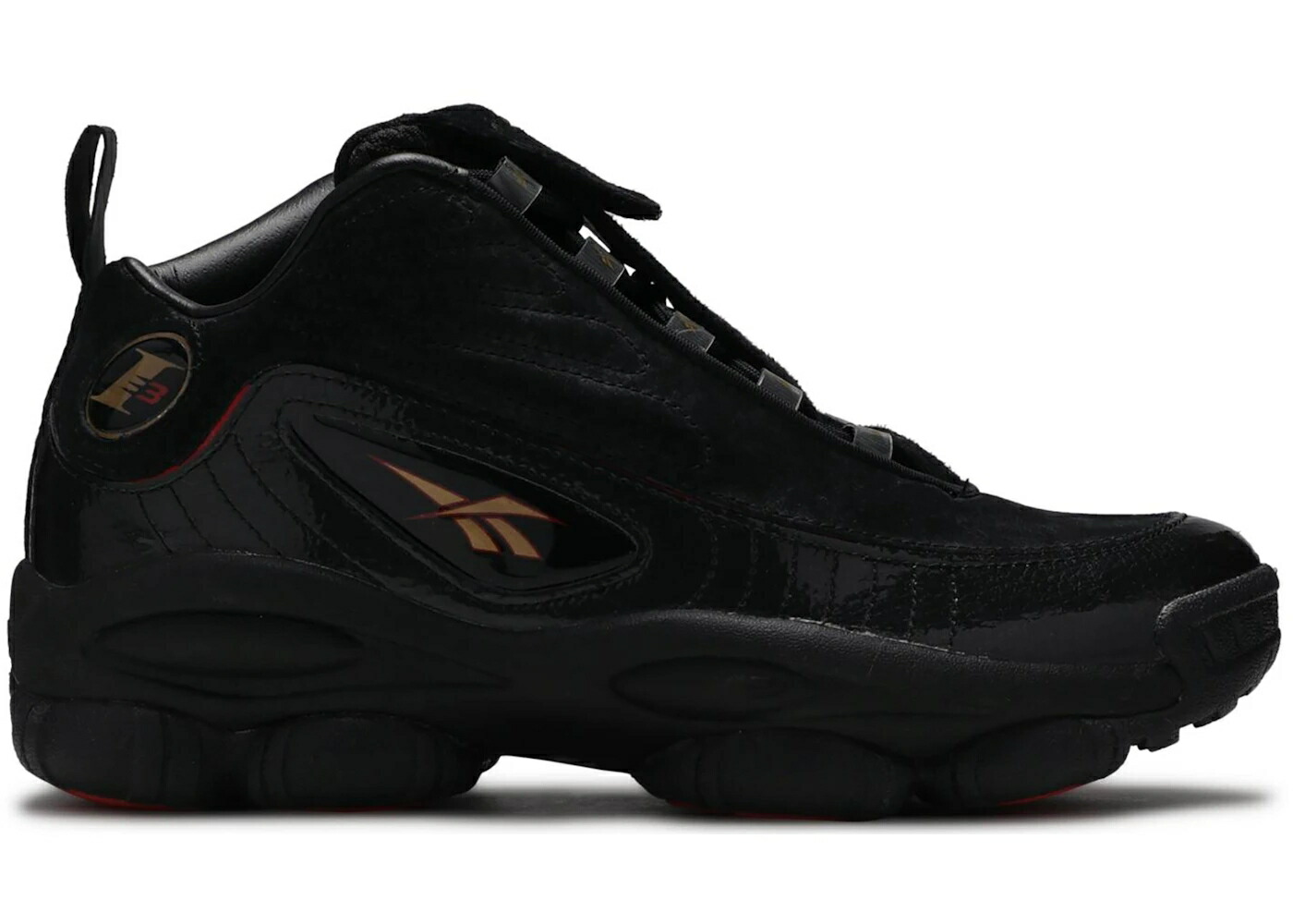 リーボック レガシー 黒色 ブラック 白色 ホワイト 赤 レッド スニーカー メンズ REEBOK IVERSON LEGACY BLACK / BLACK WHITE RED BRASS