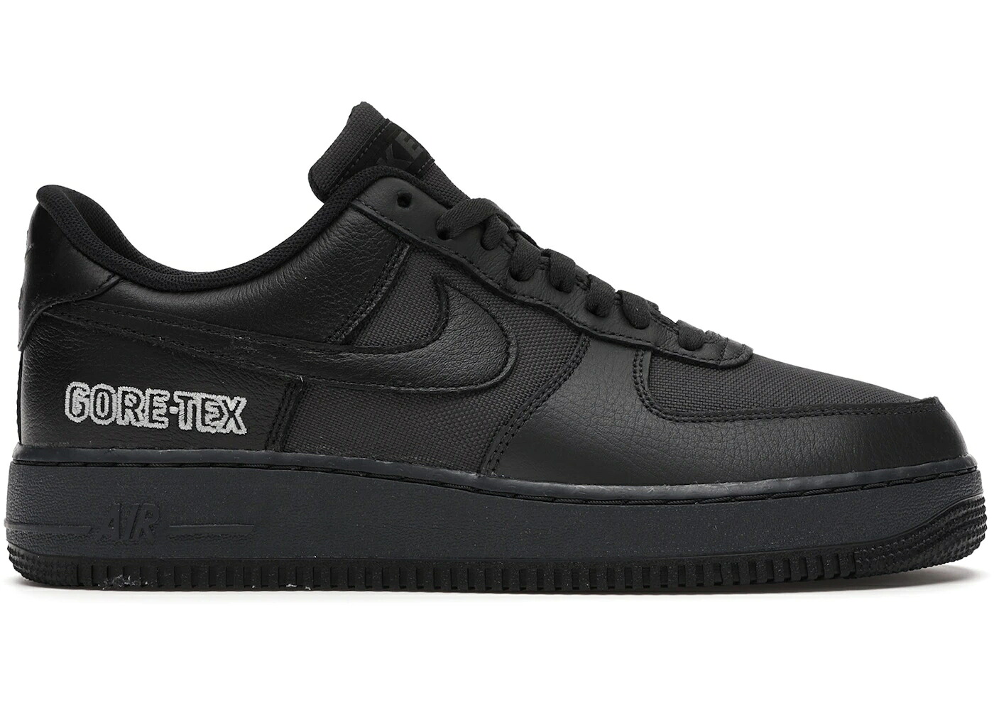 ナイキ ゴアテックス 黒いこと 黒いこと 薄墨色 薄墨色 空軍 スニーカー メンズ NIKE AIR FORCE 1 LOW GORE-TEX BLACK / ANTHRACITE BLACK BARELY GREY