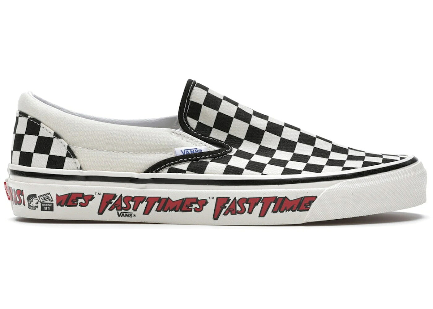 ヴァンズ バンズ スリッポン アナハイム ファクトリー ファスト スニーカー メンズ VANS SLIP-ON 98 DX ANAHEIM FACTORY FAST TIMES / OG FAST TIMES｜スニケス