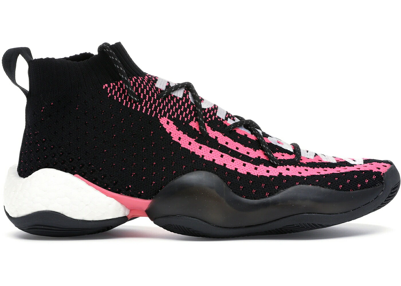 アディダス クレイジー 黒色 ブラック コア 白色 ホワイト スニーカー メンズ ADIDAS CRAZY BYW LVL X PHARRELL AMBITION BLACK / CORE BLACK FOOTWEAR WHITE SOLAR