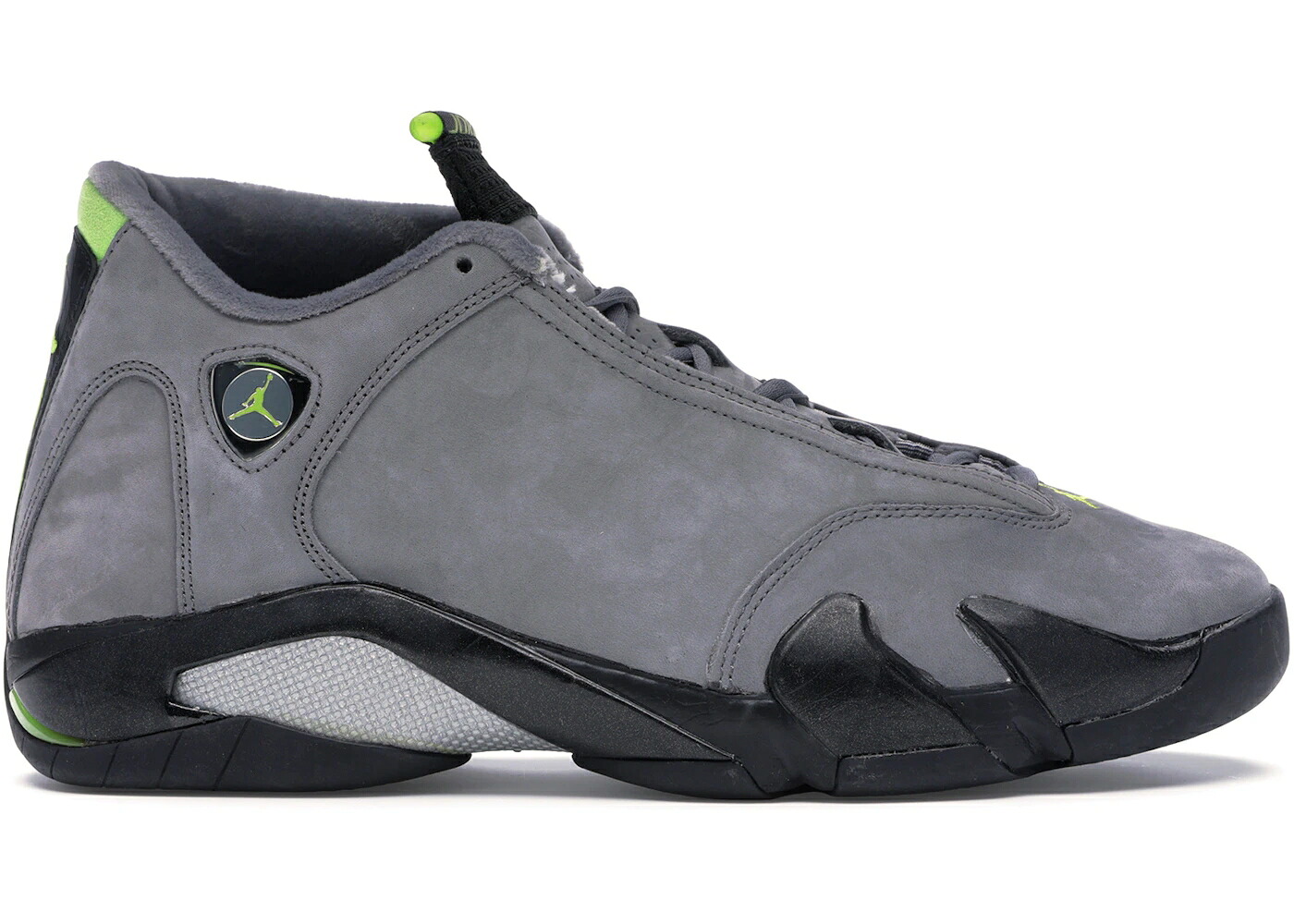 ナイキ ジョーダン 黒いこと 黒いこと スニーカー メンズ JORDAN 14 RETRO GRAPHITE CHARTREUSE (2005) / LIGHT GRAPHITE CHARTREUSE BLACK