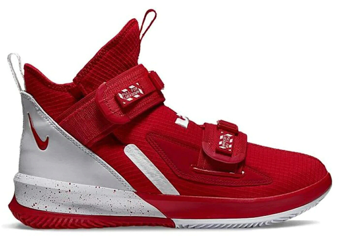 ナイキ レブロン ソルジャー サーティーン 赤 レッド 白色 ホワイト スニーカー メンズ NIKE LEBRON SOLDIER 13 SFG TB RED WHITE / UNIVERSITY RED WHITE WHITE｜スニケス