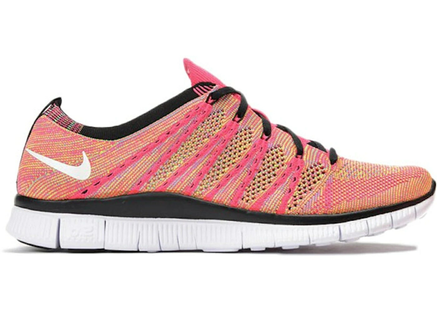 ナイキ フリー フライニット ピンク 青色 ブルー 白色 ホワイト スニーカー メンズ NIKE FREE FLYKNIT PINK FLASH / PINK FLASH VOLT BLUE GLOW WHITE