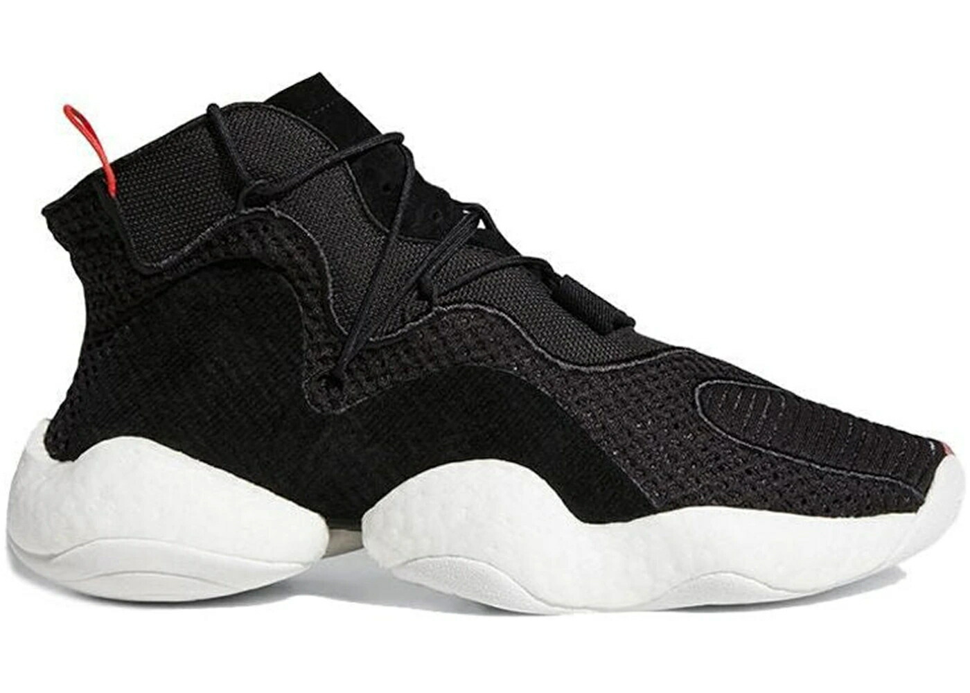 アディダス クレイジー コア 黒色 ブラック 白色 ホワイト 赤 レッド スニーカー メンズ ADIDAS CRAZY BYW CORE BLACK WHITE BRIGHT RED / CORE BLACK CLOUD WHITE BRIGHT｜スニケス