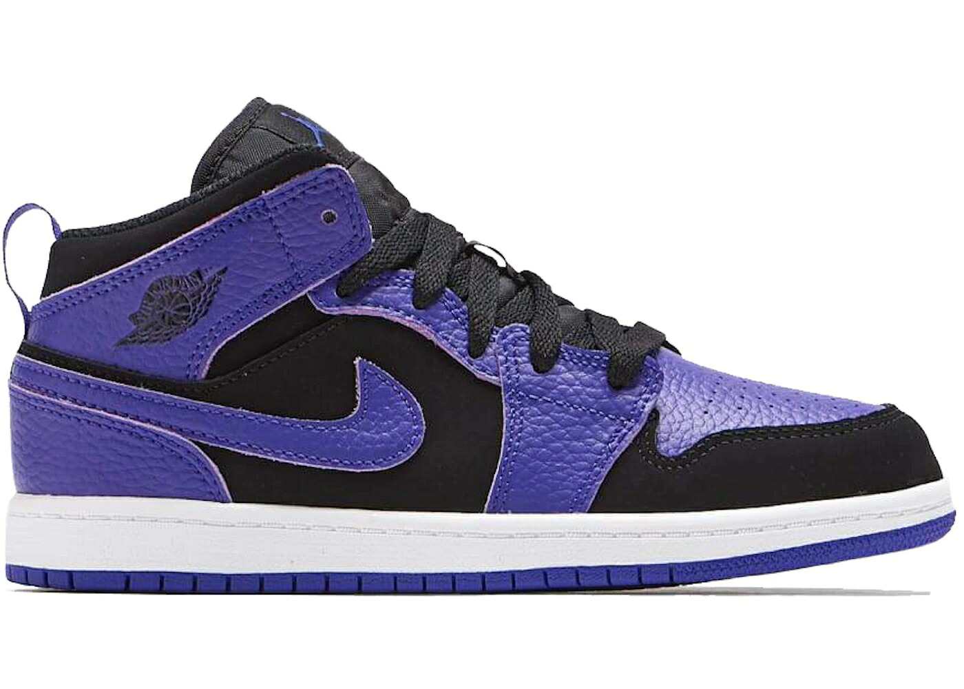 ナイキ ジョーダン ミッド 黒色 ブラック コンコルド コンコード 白色 ホワイト ジュニア キッズ JORDAN 1 MID BLACK DARK CONCORD (PS) / BLACK DARK CONCORD WHITE ベビー マタニティ スニーカー｜スニケス 57,695円