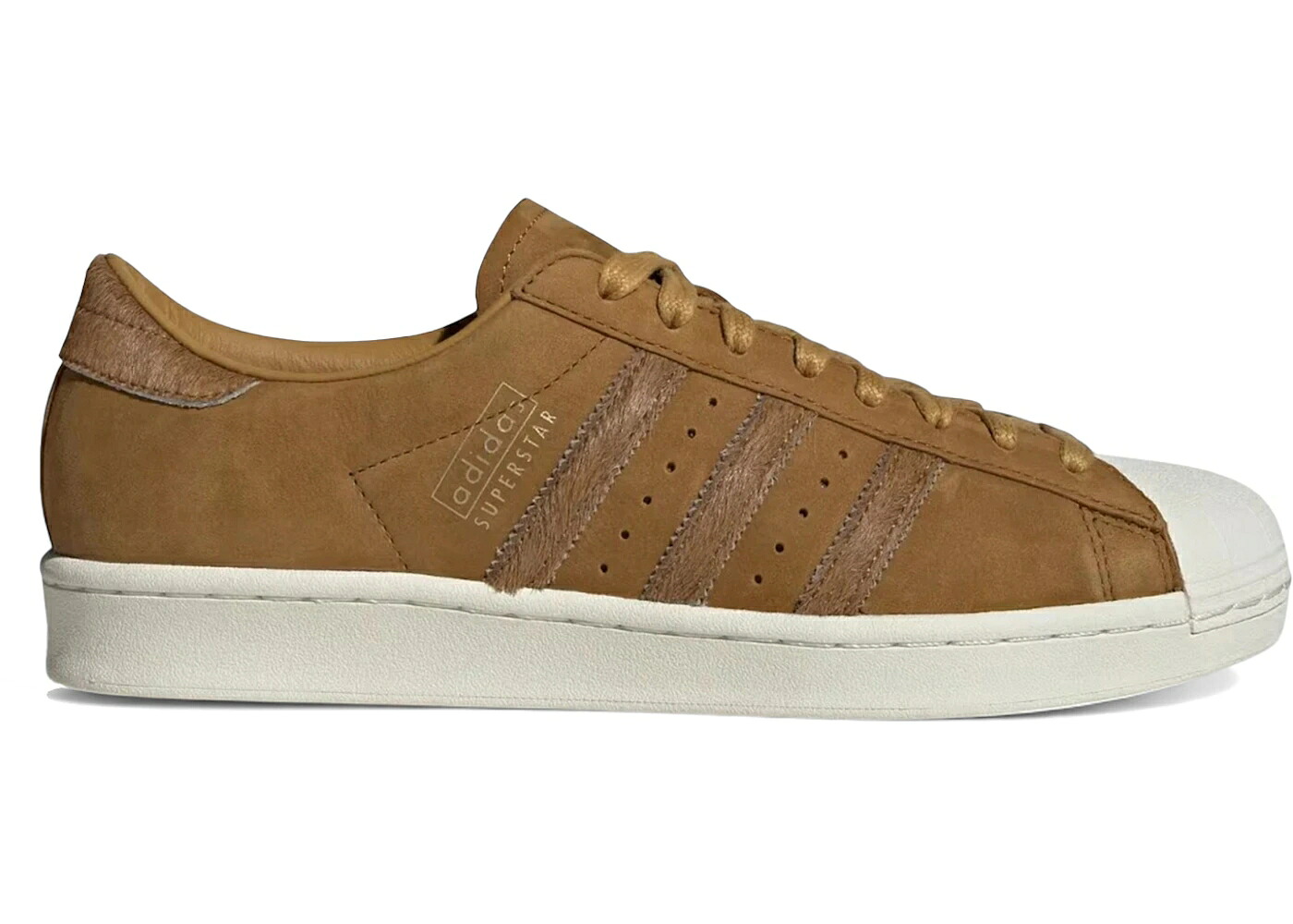 アディダス はやりっ児 ビンテージ ヴィンテージ 赤銅色 赤銅色 ベージュ 子馬 スニーカー メンズ ADIDAS SUPERSTAR VINTAGE PRELOVED BROWN GOLDEN BEIGE PONY STRIPES / PRELOVED BROWN PRELOVED BROWN