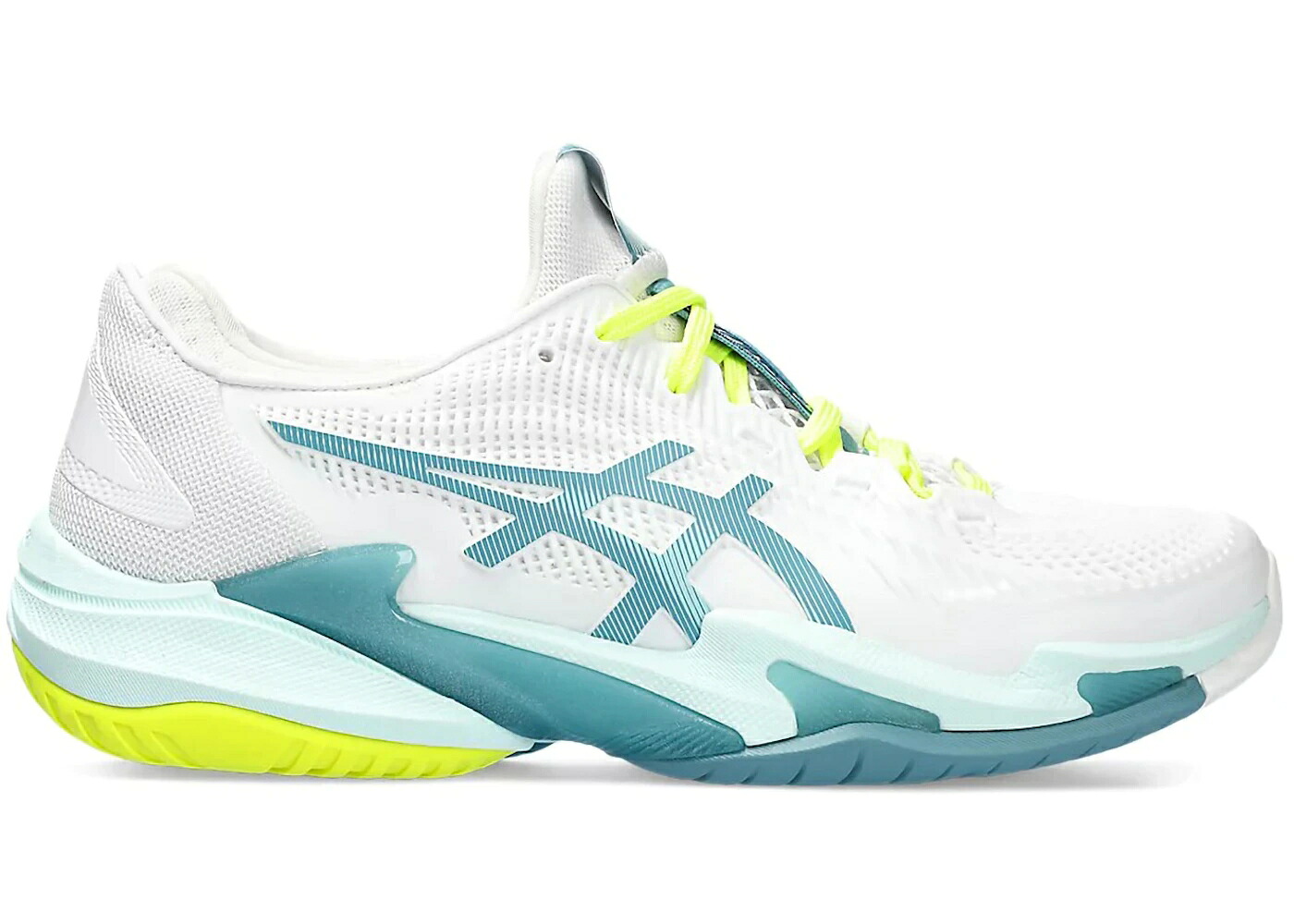 アシックス 厚地の外套 白いこと 白いこと WOMEN\u0027S スニーカー レディース ASICS COURT FF 3 WHITE SOOTHING SEA (WOMEN\u0027S) / WHITE SOOTHING SEA