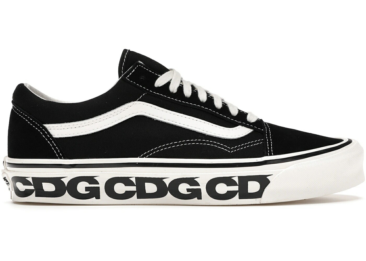ヴァンズ バンズ 黒色 ブラック 白色 ホワイト オールドスクール コムデギャルソン スニーカー メンズ VANS OLD SKOOL LX COMME DES GARCONS BLACK / BLACK WHITE 43,500円