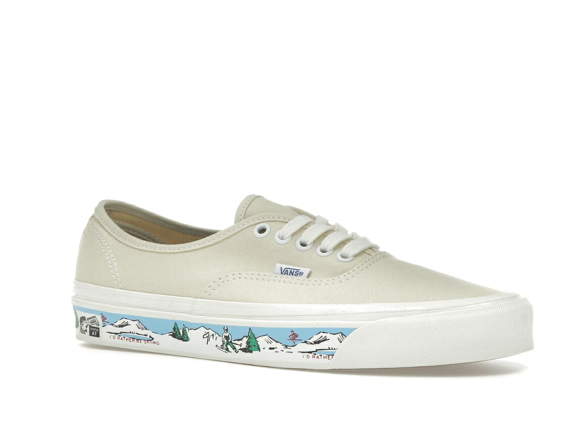 ヴァンズ バンズ オーセンティック アナハイム ファクトリー 白色 ホワイト スニーカー メンズ VANS AUTHENTIC 44 DX ANAHEIM FACTORY WHITE SCENE AT / WHITE SCENE AT｜スニケス