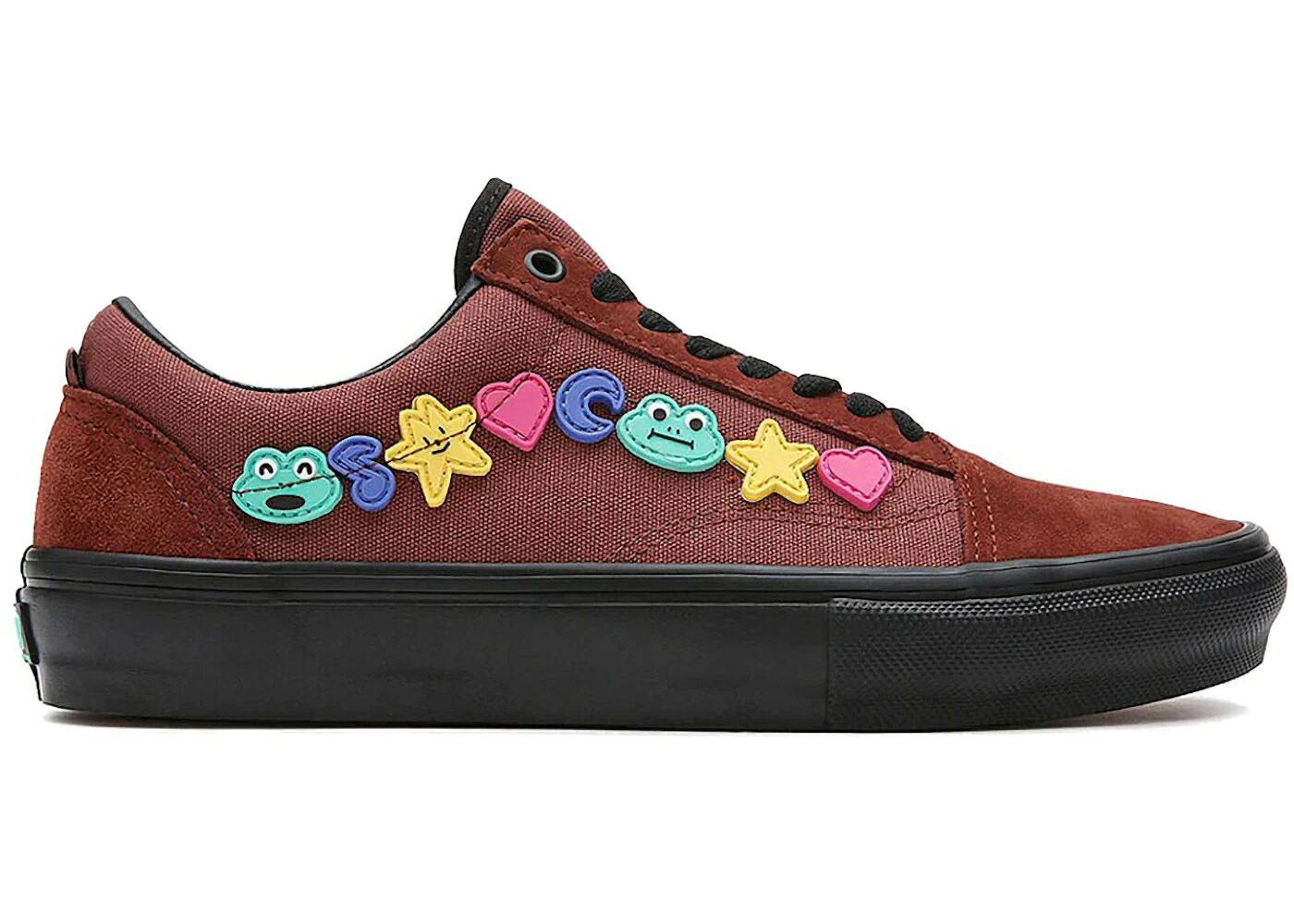 ヴァンズ バンズ 滑るゲーム盤 赤銅色 赤銅色 年寄りの学院 スニーカー メンズ VANS OLD SKOOL FROG SKATEBOARDS BROWN /