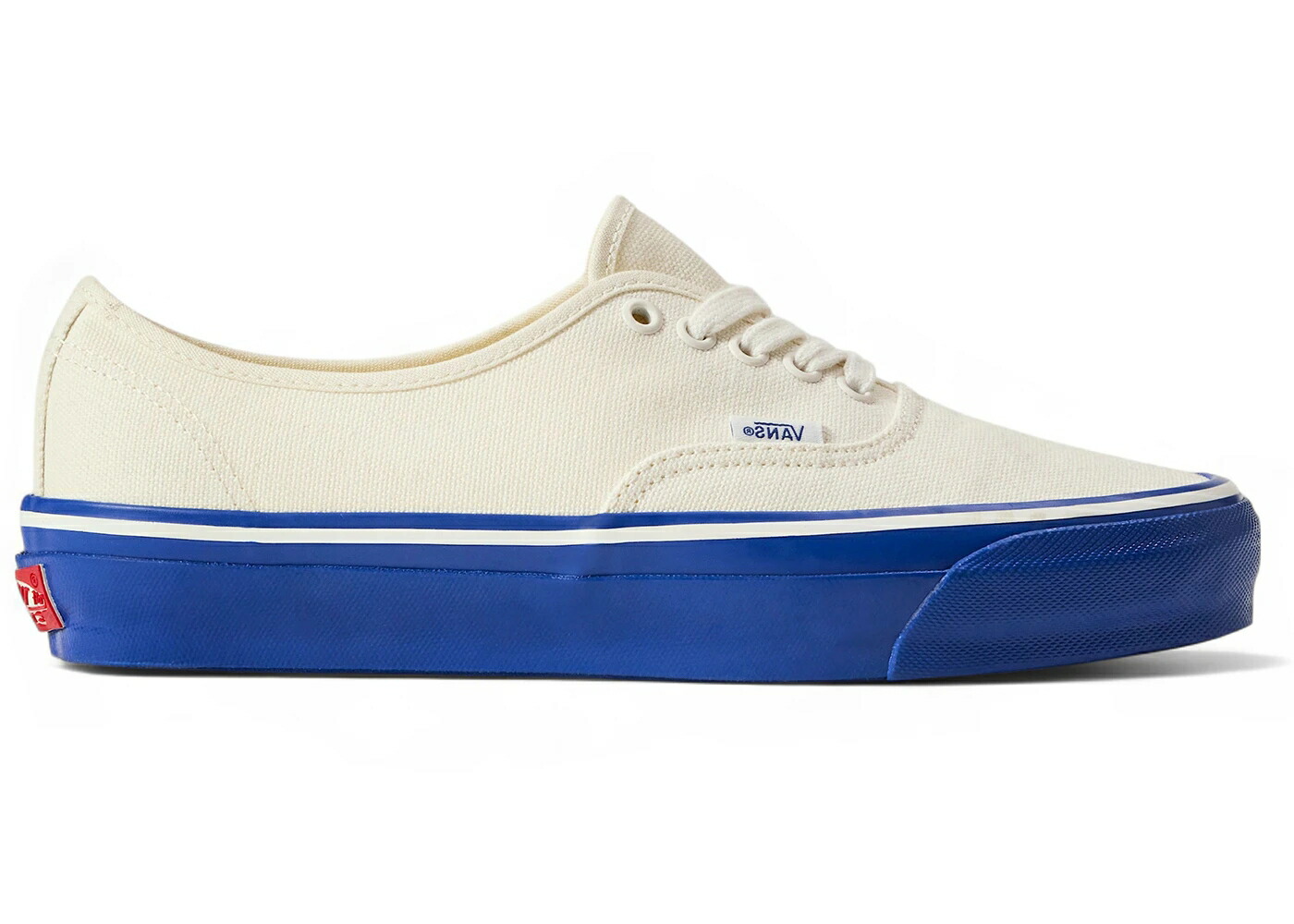 ヴァンズ バンズ プレミアム オーセンティック 白色 ホワイト 青色 ブルー スニーカー メンズ VANS PREMIUM AUTHENTIC WHITE BLUE MIDSOLE / WHITE BLUE