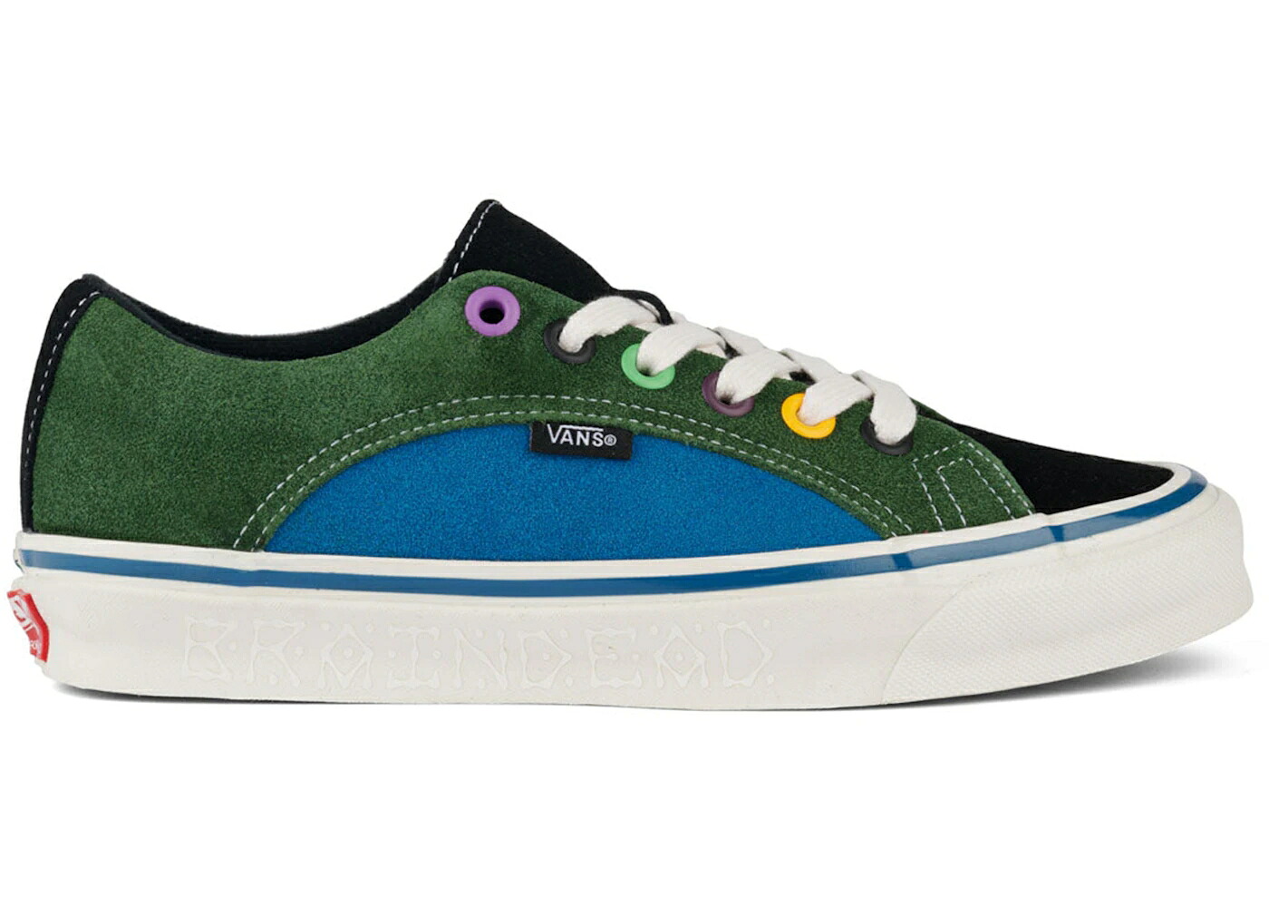 ヴァンズ バンズ 緑 緑であること 青み 青色 黒いこと 黒いこと スニーカー メンズ VANS OG LAMPIN LX BRAIN DEAD MULTI COLOR / GREEN BLUE BLACK