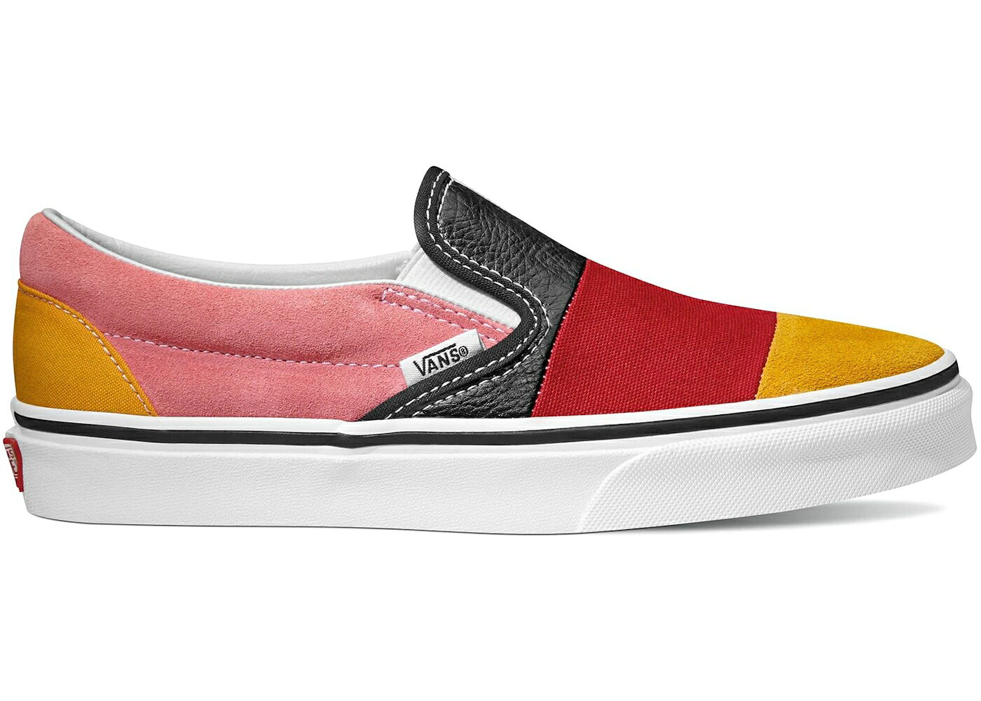 ヴァンズ バンズ スリッポン 白色 ホワイト スニーカー メンズ VANS SLIP-ON PATCHWORK MULTI / MULTI TRUE WHITE