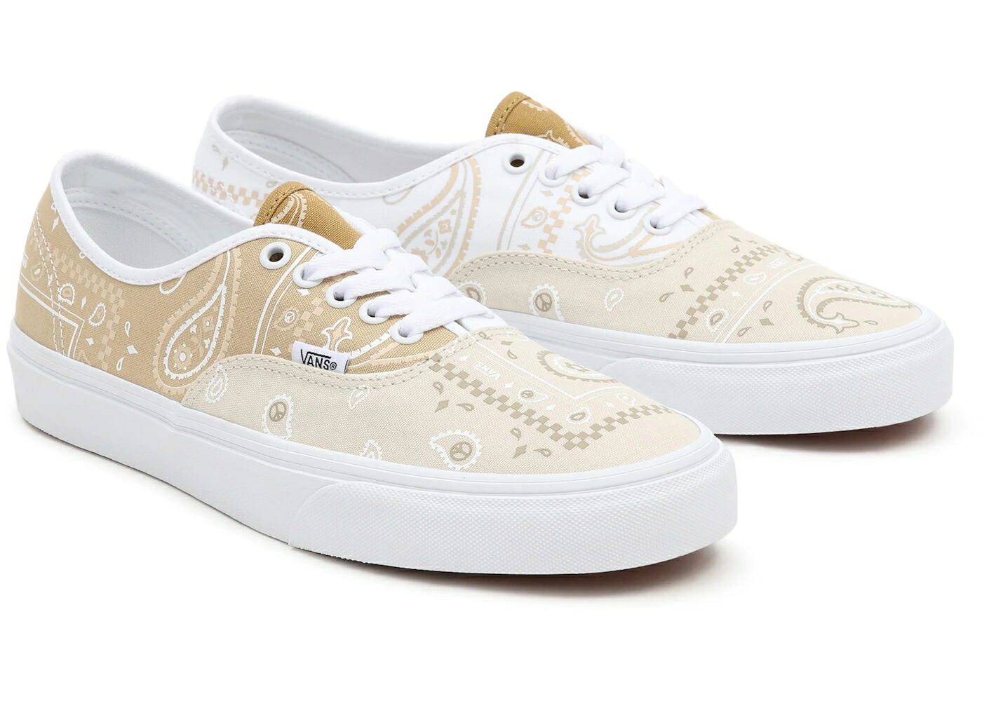 ヴァンズ バンズ オーセンティック 白いこと 白いこと スニーカー メンズ VANS AUTHENTIC PEACE PAISLEY TRUE WHITE / PEACE TRUE WHITE