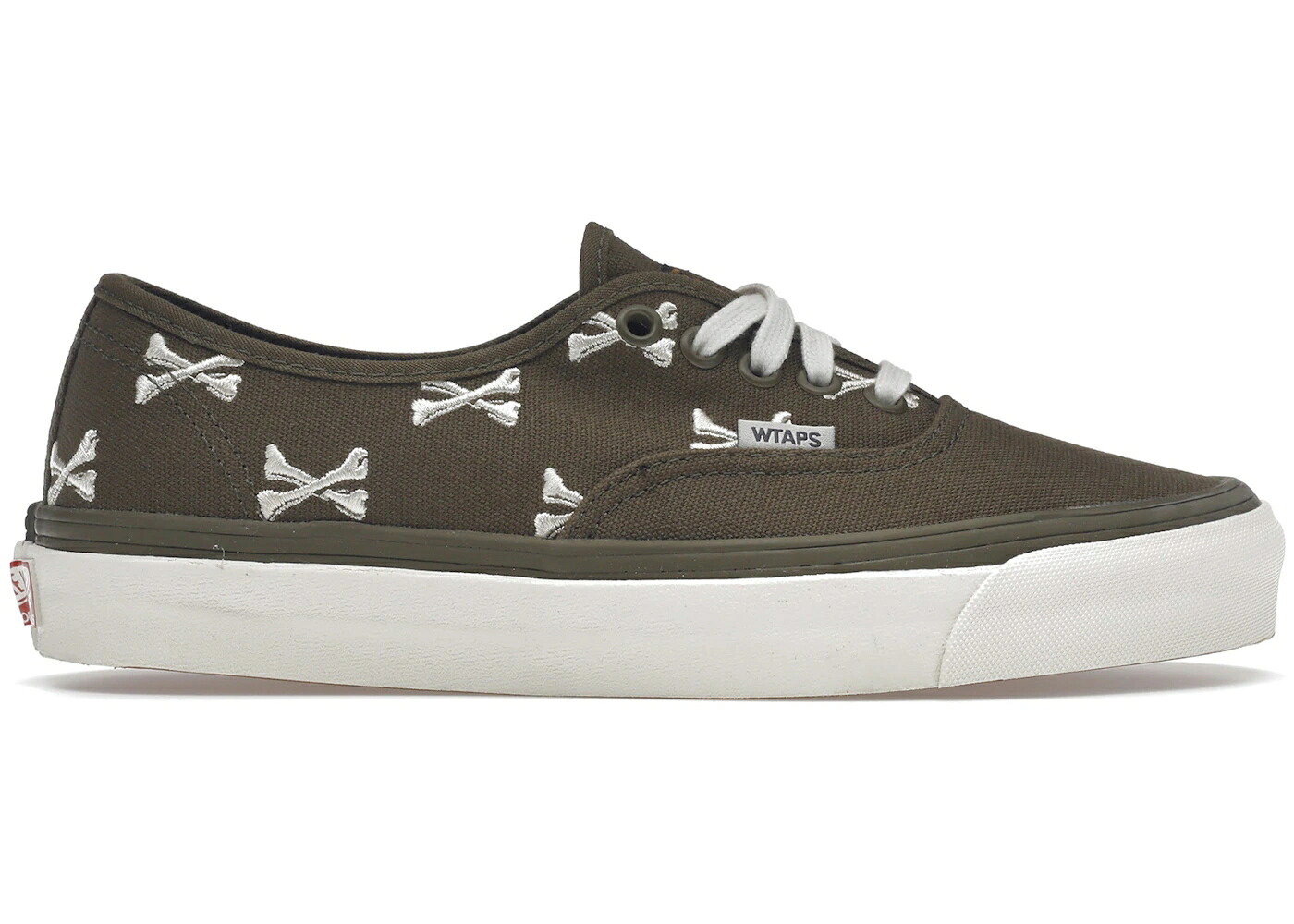 ヴァンズ バンズ オーセンティック ダブルタップス オリーブ スニーカー メンズ VANS AUTHENTIC WTAPS OLIVE CROSSBONES /
