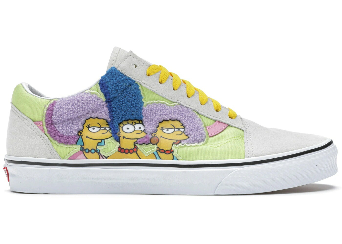 ヴァンズ バンズ ベージュ 黄色 イエロー ピンク オールドスクール スニーカー メンズ VANS OLD SKOOL THE SIMPSONS BOUVIER SISTERS / BEIGE YELLOW PINK