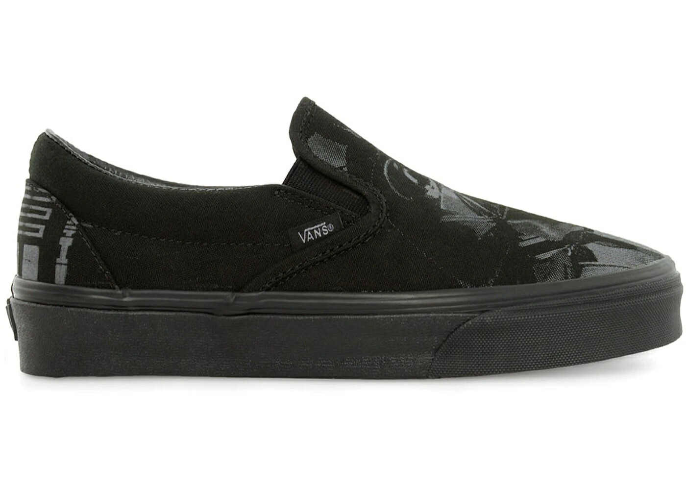 ヴァンズ バンズ クラシック スリッポン 黒色 ブラック 灰色 グレー スターウォーズ スニーカー メンズ VANS CLASSIC SLIP-ON STAR WARS DARTH VADER / BLACK BLACK GREY|スニケス