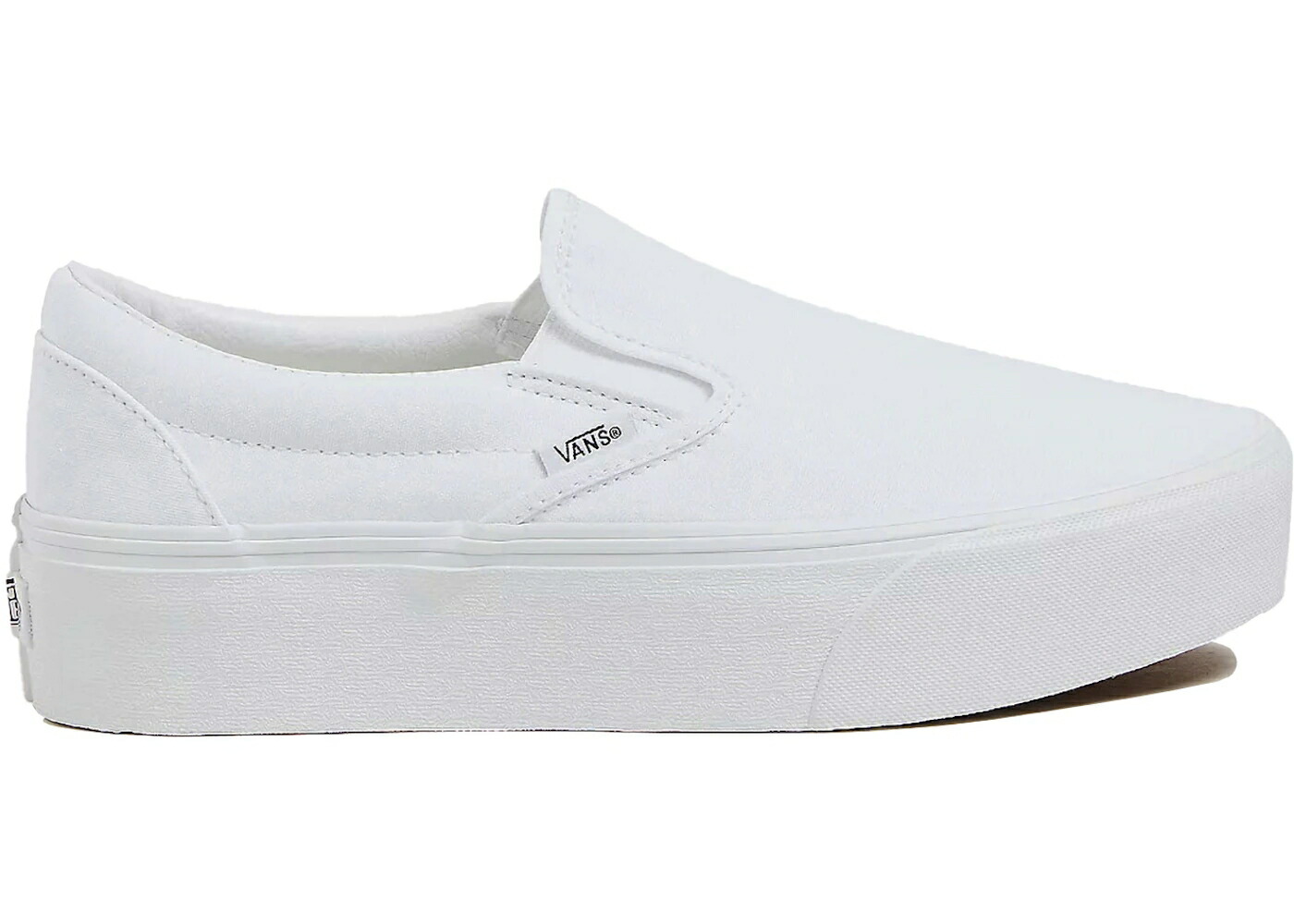 ヴァンズ バンズ クラシック スリッポン 白色 ホワイト スニーカー メンズ VANS CLASSIC SLIP-ON STACKFORM WHITE / WHITE WHITE
