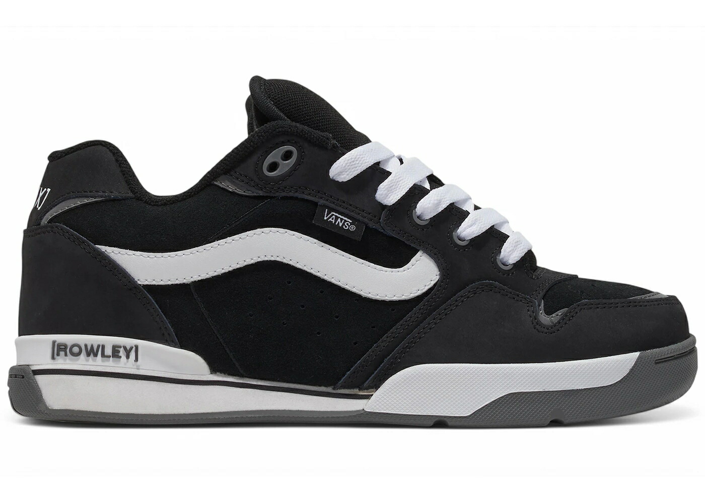 ヴァンズ バンズ 黒色 ブラック 白色 ホワイト 灰色 グレー スニーカー メンズ VANS ROWLEY LX BLACK WHITE GREY / BLACK WHITE GREY