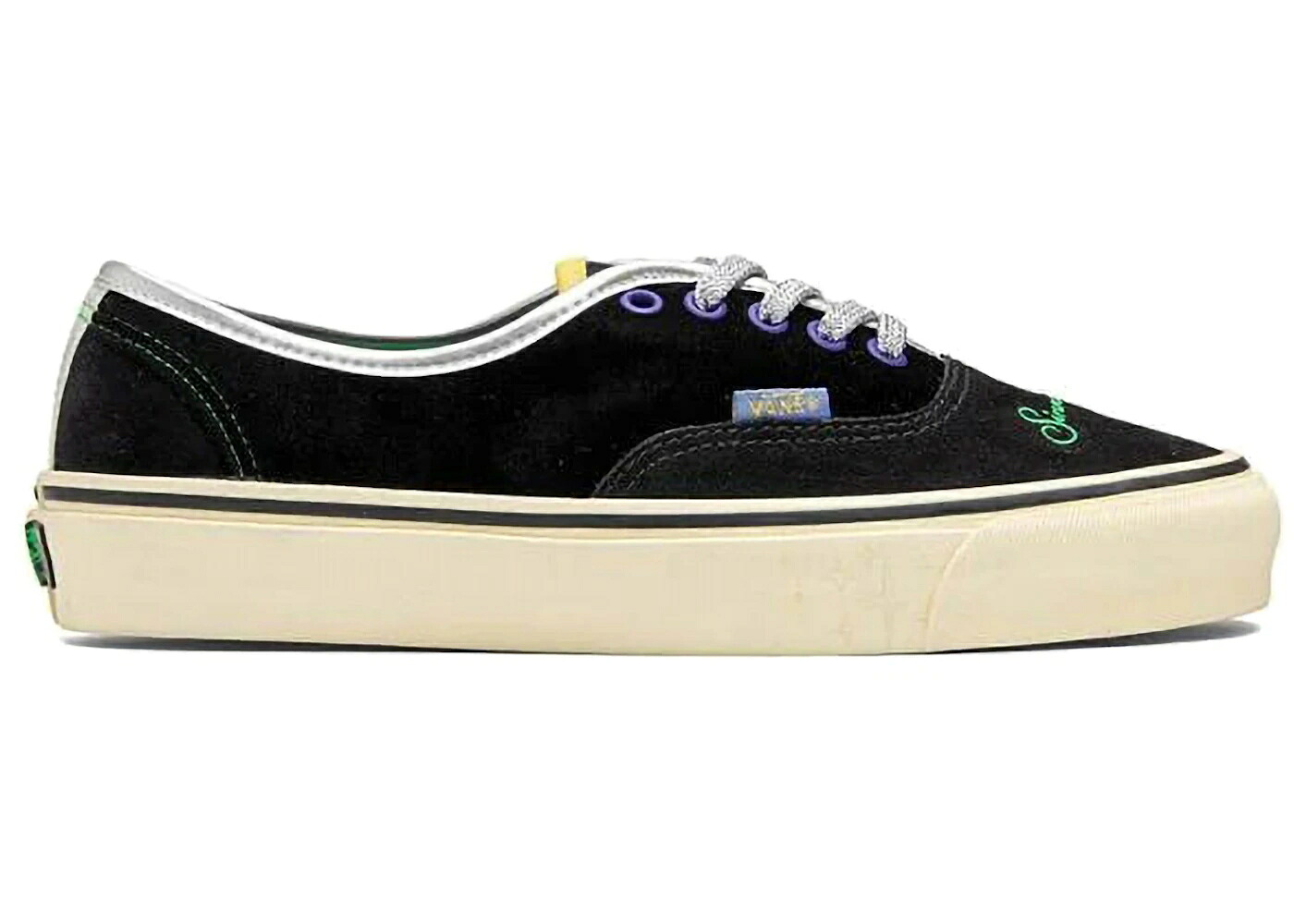 ヴァンズ バンズ オーセンティック クラブ 黒色 ブラック 黄色 イエロー スニーカー メンズ VANS AUTHENTIC LX FEATURE SINNERS CLUB PART 2 / BLACK TRANSPARENT YELLOW