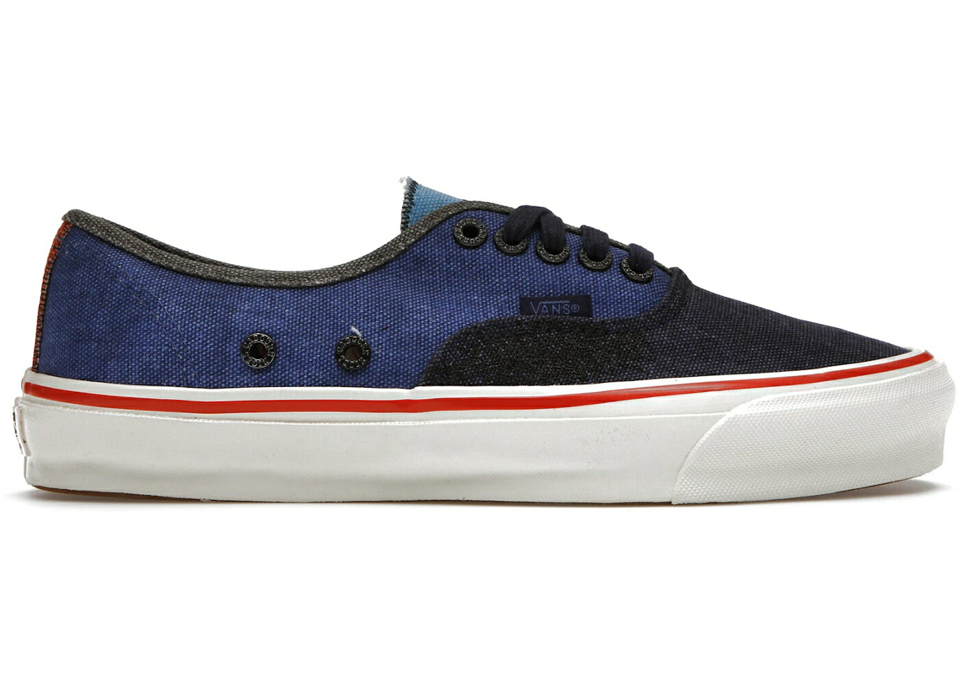 ヴァンズ バンズ ボルト オーセンティック 紺色 ネイビー スニーカー メンズ VANS VAULT OG AUTHENTIC LX NIGEL CABOURN NAVY MIX / NAVY MIX