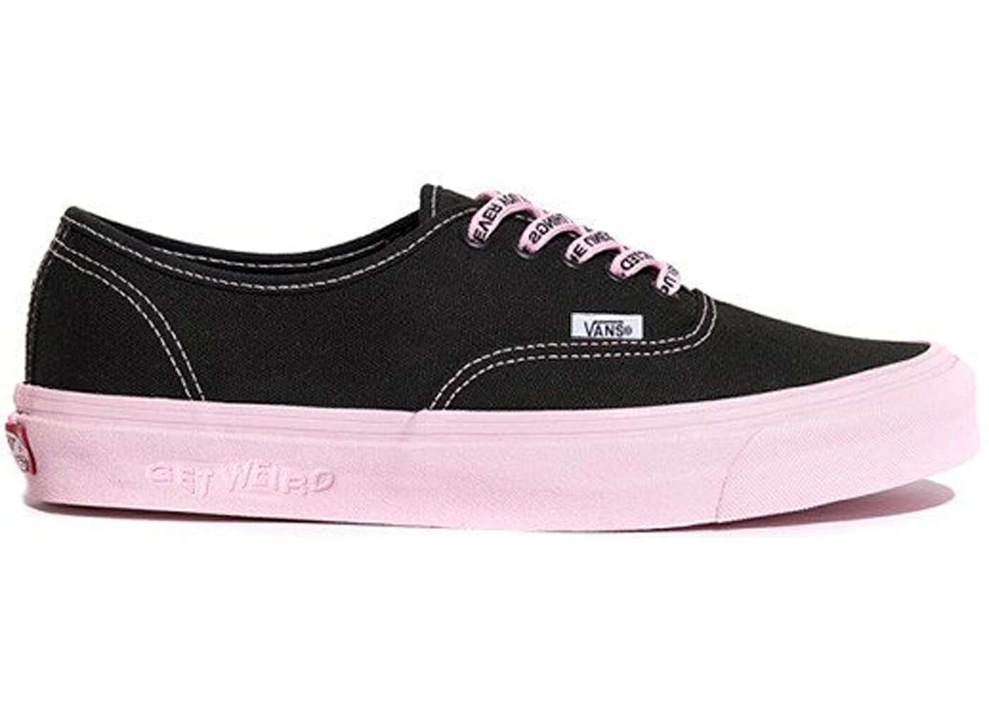 ヴァンズ バンズ オーセンティック クラブ 黒色 ブラック ピンク スニーカー メンズ VANS AUTHENTIC ANTI SOCIAL CLUB GET WEIRD BLACK / BLACK PINK